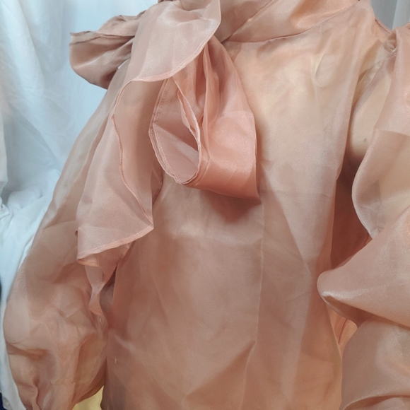 Mable Beige Fancy Blouse Undershirt Tank Size M Medium Women's Cream Neutral - Picture 13 of 13